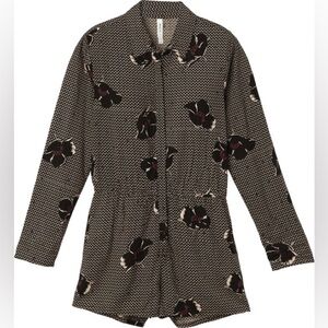 RVCA Women’s Romper Long Sleeve Floral Size XS
